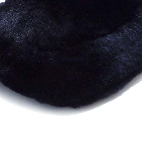 Chanel Coco Mark Fell Nr. 7 Umhängetasche Schwarz WS5204
