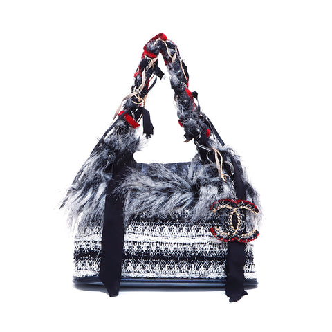 香奈儿可可马克·幻想毛皮花呢单元14手袋多色WS5209