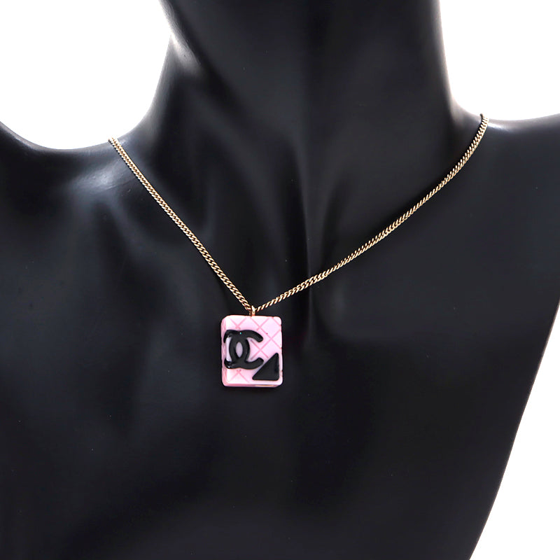 シャネル CHANEL カンボンバッグ モチーフ ネックレス ピンク WS5214_10_269d23f1-4d10-4e29-
