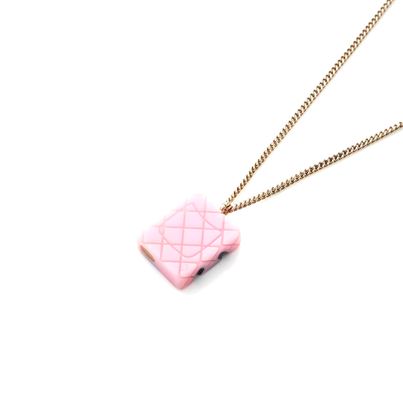 シャネル CHANEL カンボンバッグ モチーフ 05C ネックレス ピンク