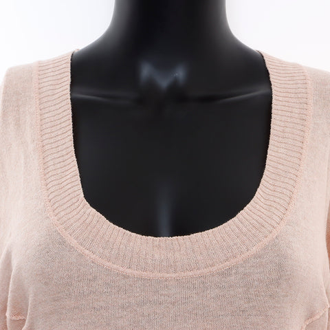 miu miu miu短袖针织短袖衬衫粉红色WS5229