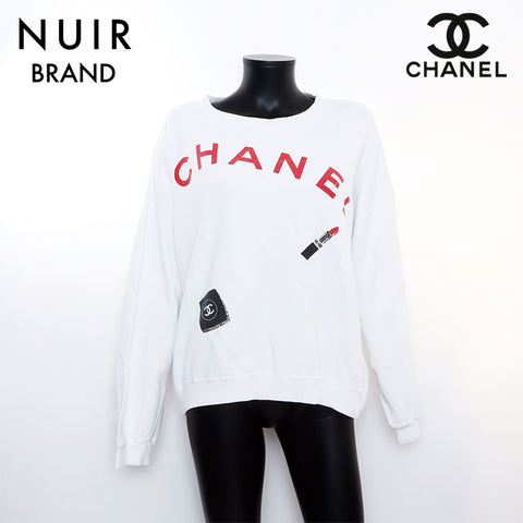 シャネル CHANEL ロゴ スウェット ホワイト WS5237