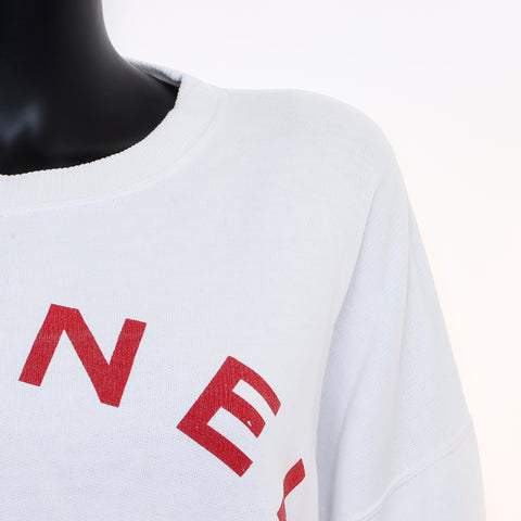 Chanel CHANEL logo sweatshirt white WS5237