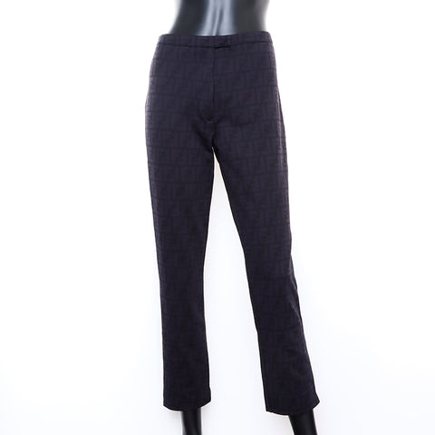 FENDI Check 28 inch skinny Pants black WS5241