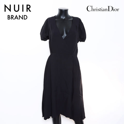 Christian Dior Short Sleeve Dress Black WS5245