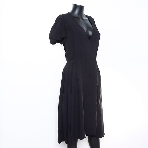 Christian Dior Short Sleeve Dress Black WS5245
