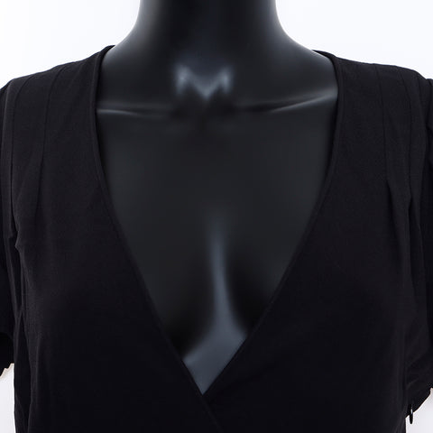 Christian Dior Short Sleeve Dress Black WS5245