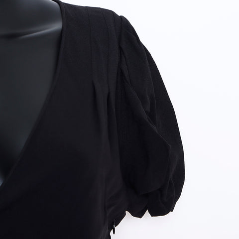 Christian Dior Short Sleeve Dress Black WS5245