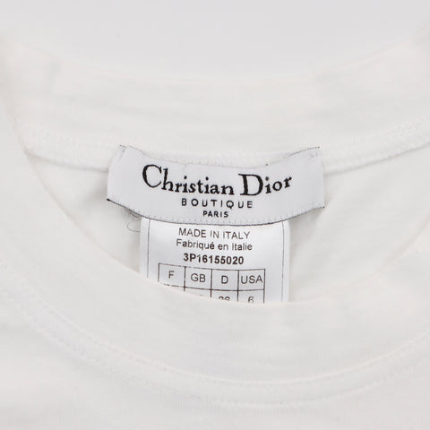 クリスチャンディオール Christian Dior ロゴ 半袖Ｔシャツ ホワイト WS5247