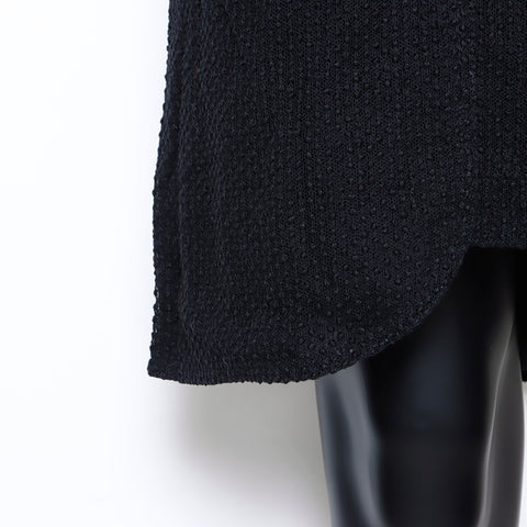 Chanel Coco Mark Button Short Sleeve Dress Black WS5248