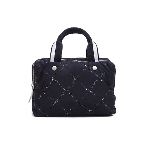 香奈儿旅行线迷你波士顿袋黑色WS5251