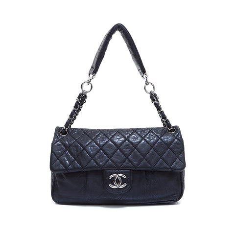 Chanel Chanel Matelasse Coco Mark链肩袋黑色WS5252