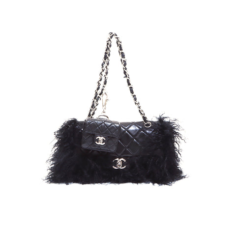 香奈儿Chanel Matelasse可可链链袋肩chan肩袋黑色WS5253