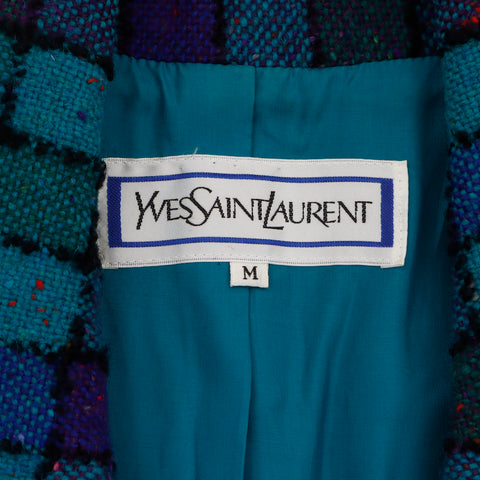 イヴ・サンローラン YVES SAINT LAURENT チェック ジャケット マルチカラー WS5255