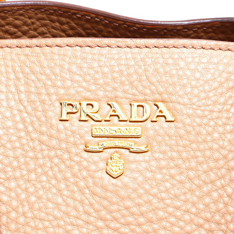 プラダ PRADA ヴィッテロ　ダイノ ハンドバッグ ベージュ WS5257