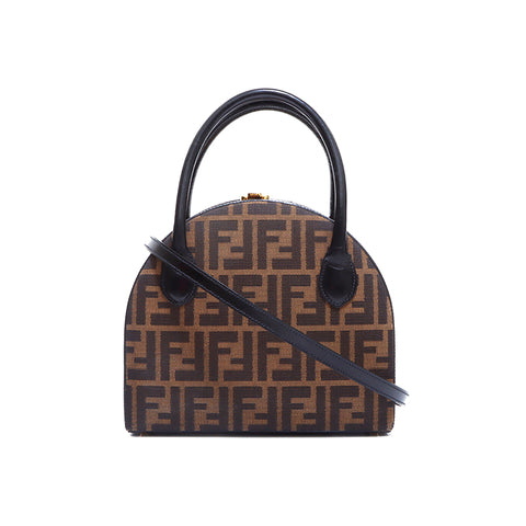 Fendi Zucca手提包棕色WS5259