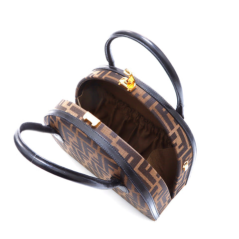 Fendi Zucca手提包棕色WS5259