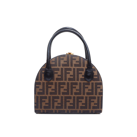 Fendi Zucca手提包棕色WS5259