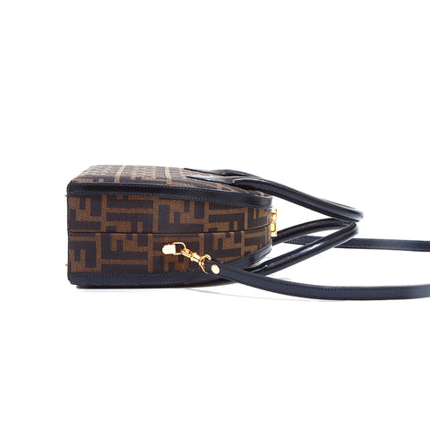 Fendi Zucca手提包棕色WS5259