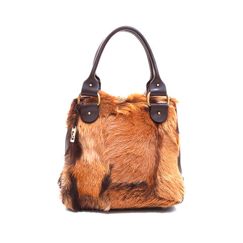 フェンディ FENDI フォックス ファー ハンドバッグ ベージュ WS5269