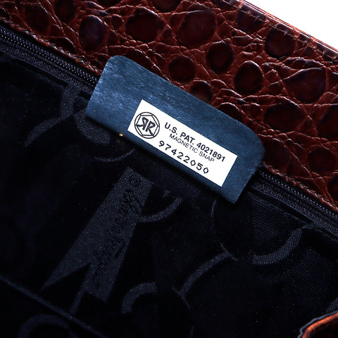 Salvatore Ferragamo Vara浮雕2Way手提包棕色WS5291