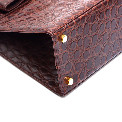 Salvatore Ferragamo Vara浮雕2Way手提包棕色WS5291