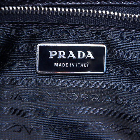 プラダ PRADA マルチポスト レザー トートバッグ ブラック WS5298