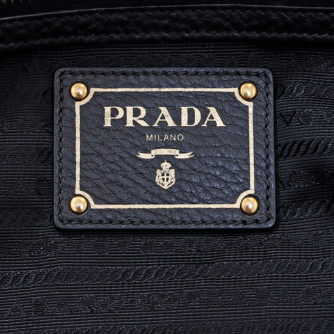 プラダ PRADA ゴールド金具 ハンドバッグ ブラック WS5305