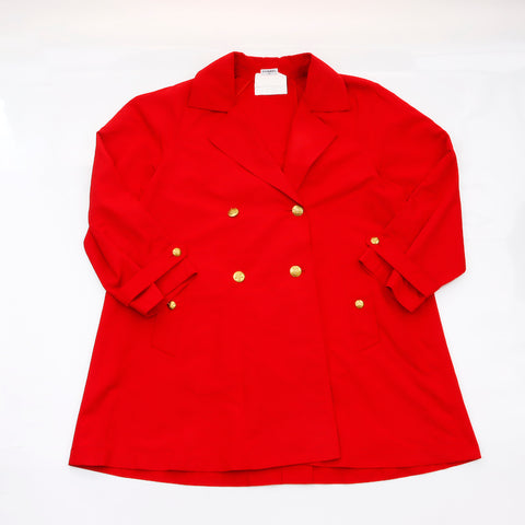 Chanel Chanel 100% Taille de la soie: 38 manteaux rouges WS5321