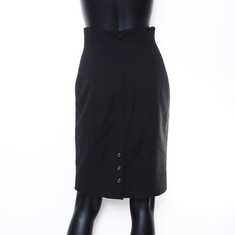 Chanel Jacket x Skirt Suit Black WS5324