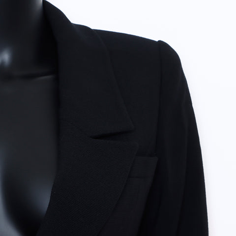 Chanel Jacket x Skirt Suit Black WS5324