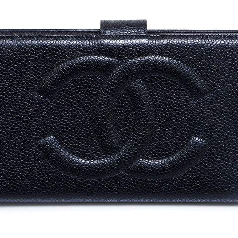 シャネル CHANEL ココマーク ５番台 長財布 ブラック WS5335