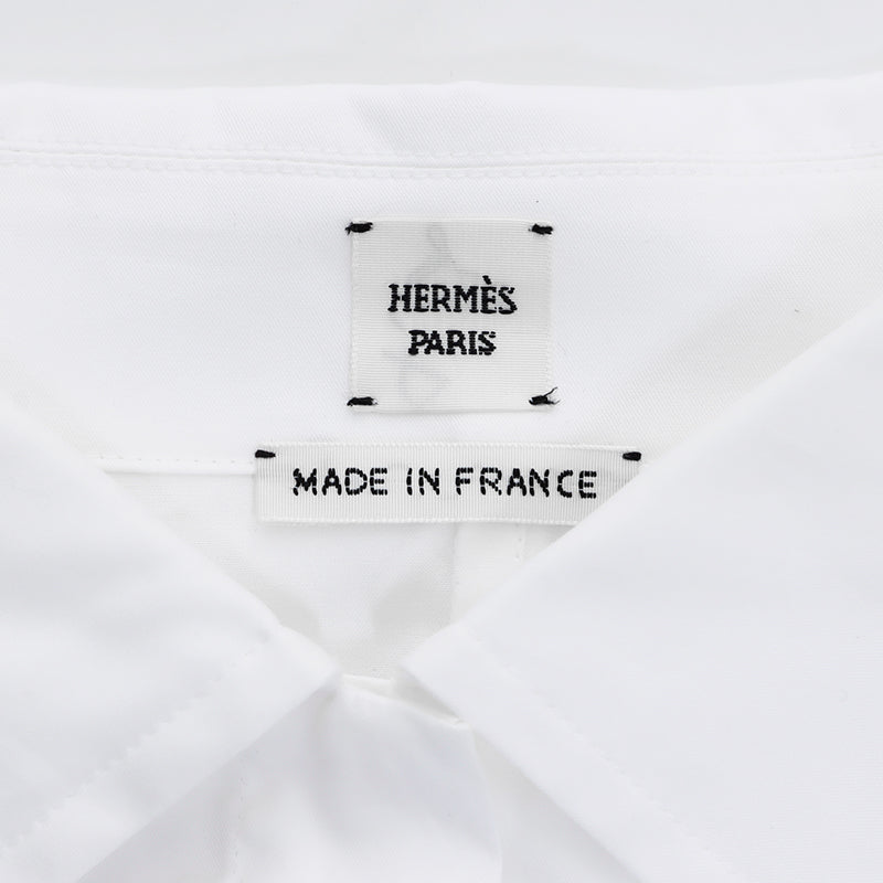 エルメス HERMES シャツ ロゴ シンプル Size 40 ワンピース ホワイト WS5340 – NUIR VINTAGE