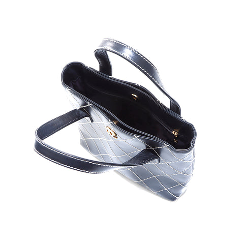 Chanel Chanel Nr. 7 Wildstich Leder Handtasche Schwarz WS5349