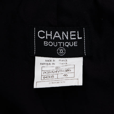 シャネル CHANEL Size 46 ツイード セットアップ ブラック WS5357