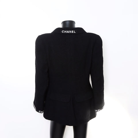 シャネル CHANEL Size 46 ツイード セットアップ ブラック WS5357