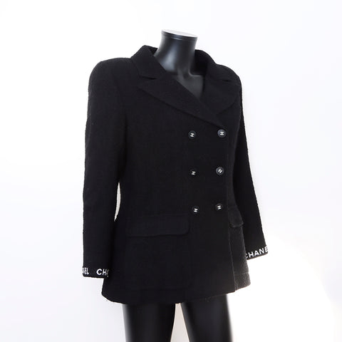 Chanel Chanel Taille 46 Tweed P05924V04386 Configuration du logo noir WS5357