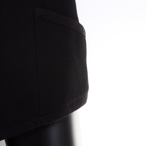 Chanel Tweed Size 40 Suit Setup Black WS5359