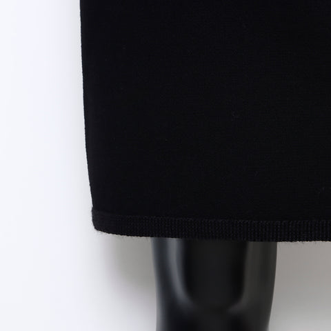 CHANEL Tweed Size 40 Suit setup black WS5359