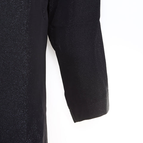 Saint Laurent Paris Silk Bijoux Manche longue taille 38 robe noire WS5372