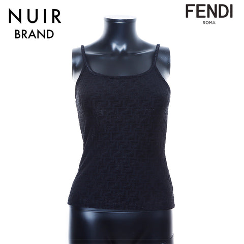 フェンディ FENDI ズッカ 総柄 Size:38 半袖Ｔシャツ ブラック WS5379