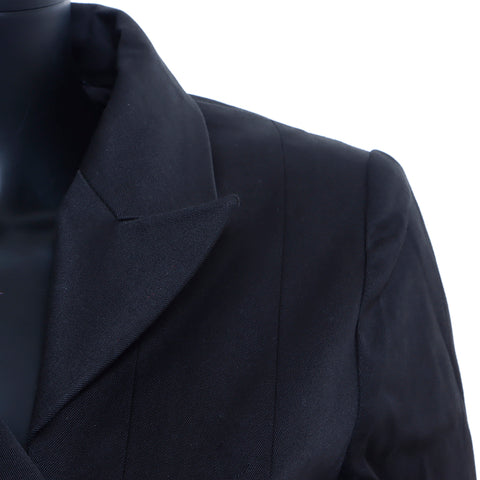 Chanel Coco Button Suit P10334V06361 Size:36 1998 Jacket Cotton Black WS5393
