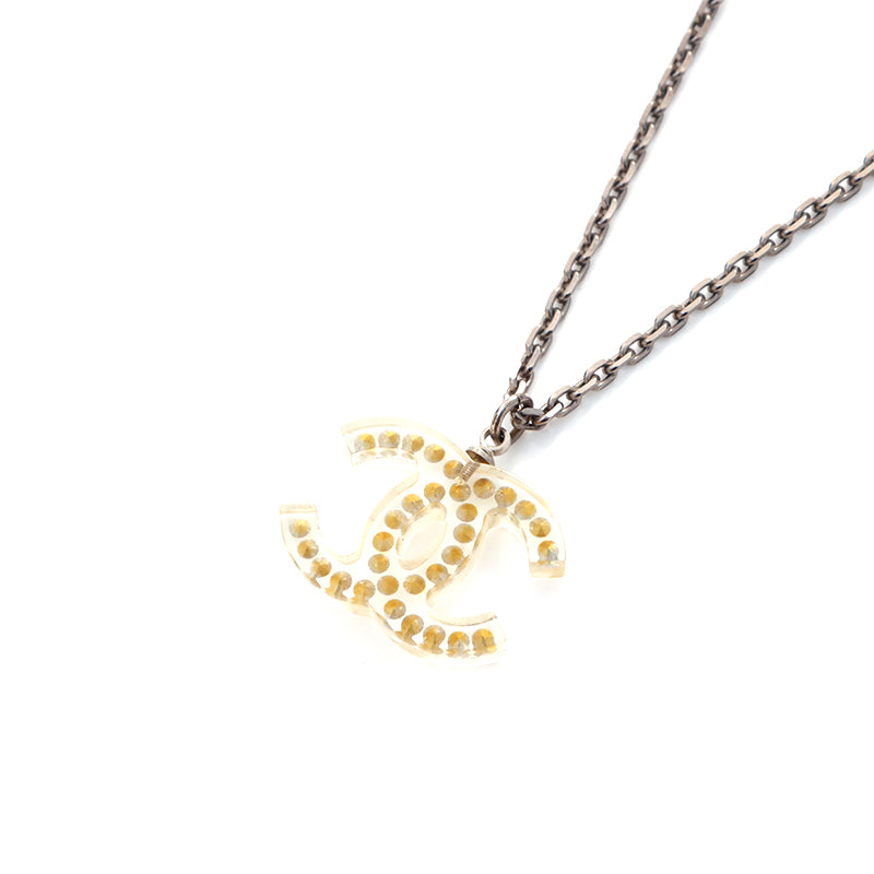 Chanel Coco Mark Necklace Silver WS5415 – NUIR VINTAGE