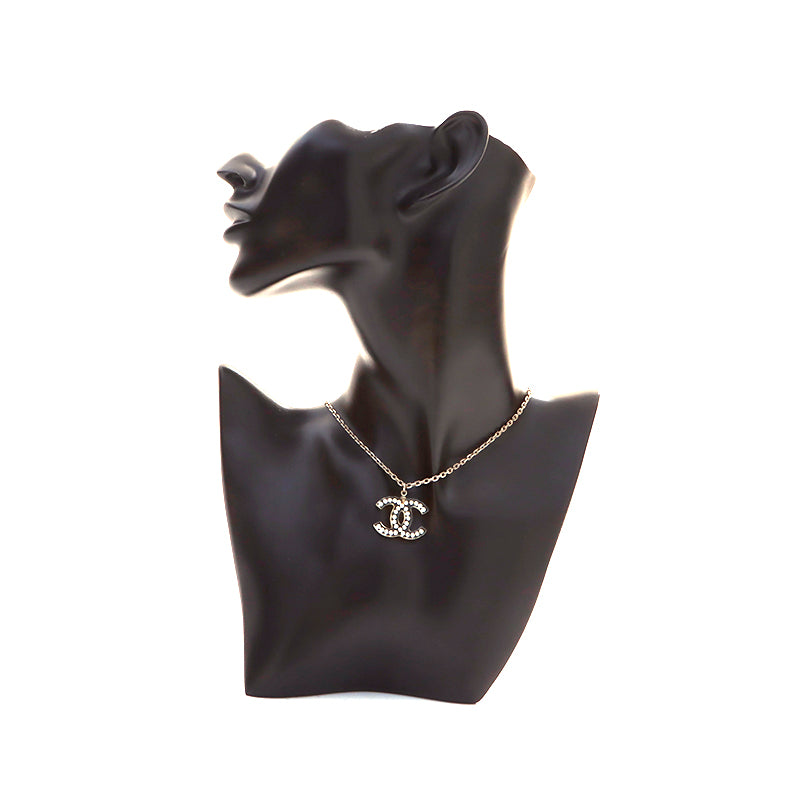 アンティーク雑貨 coco Chanel Coco Mark Necklace Silver WS5415 – NUIR VINTAGE