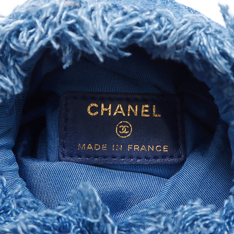 Chanel Chanel Denim Mini Eimer Umhängetasche Blau WS5421