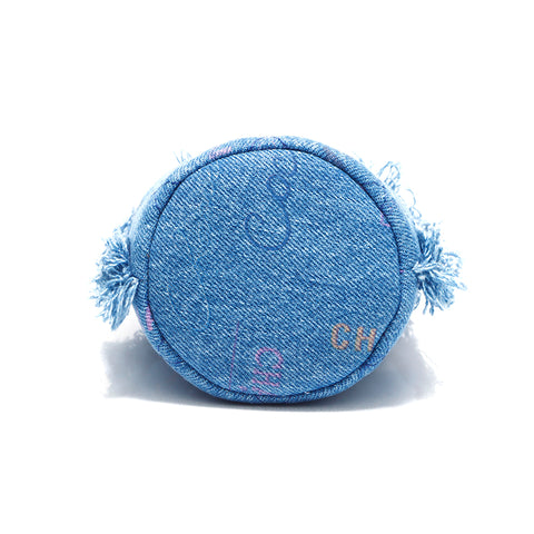 Chanel Chanel Denim Mini Eimer Umhängetasche Blau WS5421