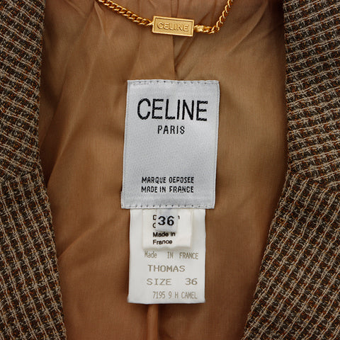 セリーヌ CELINE レーヨン セットアップ ブラウン WS5426