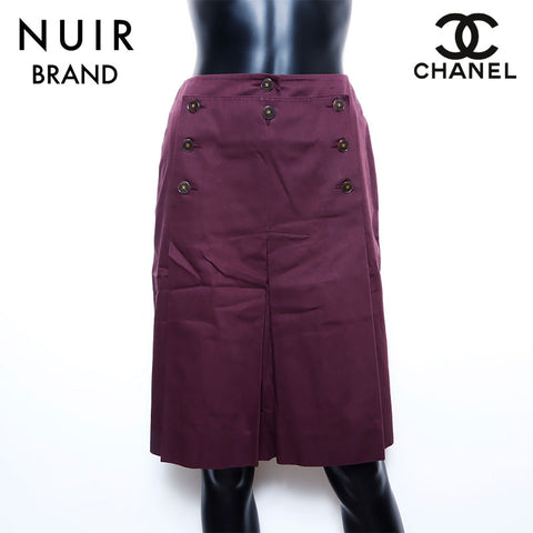 シャネル CHANEL ココマークボタン スカート パープル WS5432 – NUIR VINTAGE