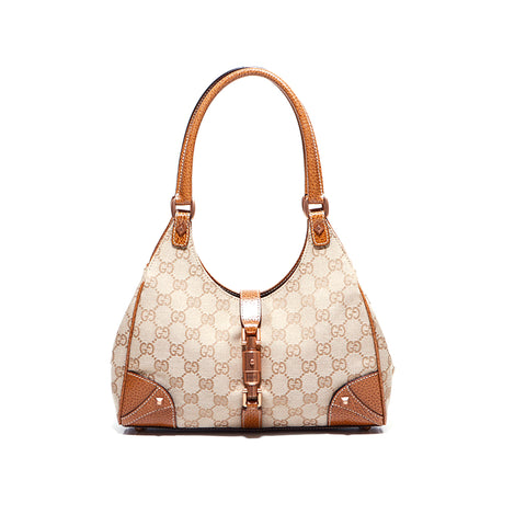 グッチ GUCCI ジャッキー GGキャンバス ハンドバッグ ベージュ WS5501