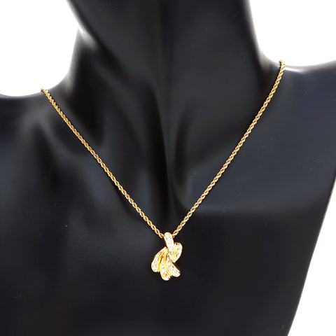 Christian Dior Rhinestone Collier Gold WS5523